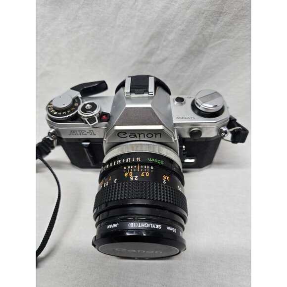 Canon AE-1 35mm Film Camera Canon 50mm Lens- NOT TESTED - Picture 2 of 16
